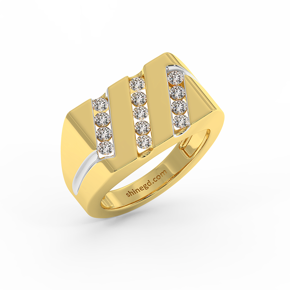 18K Gold Diamond Ring